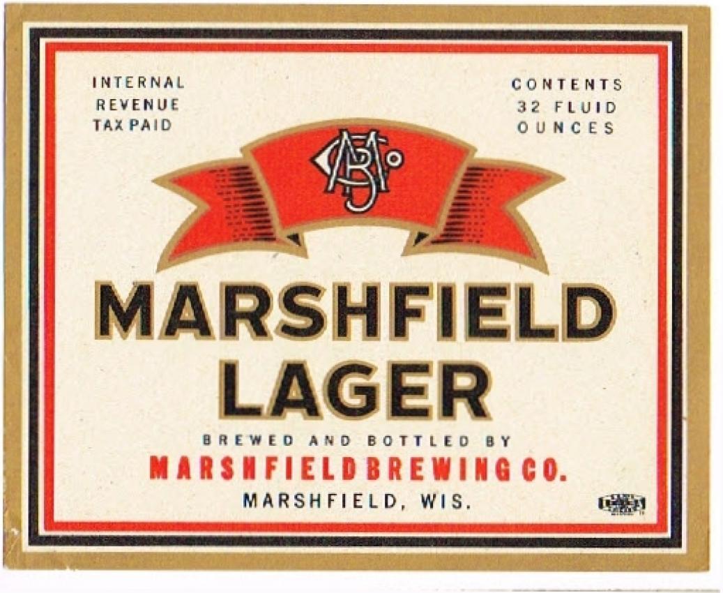 Marshfield Lager Beer Dupe