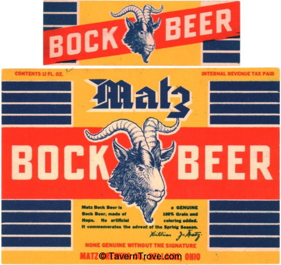 Matz Bock Beer