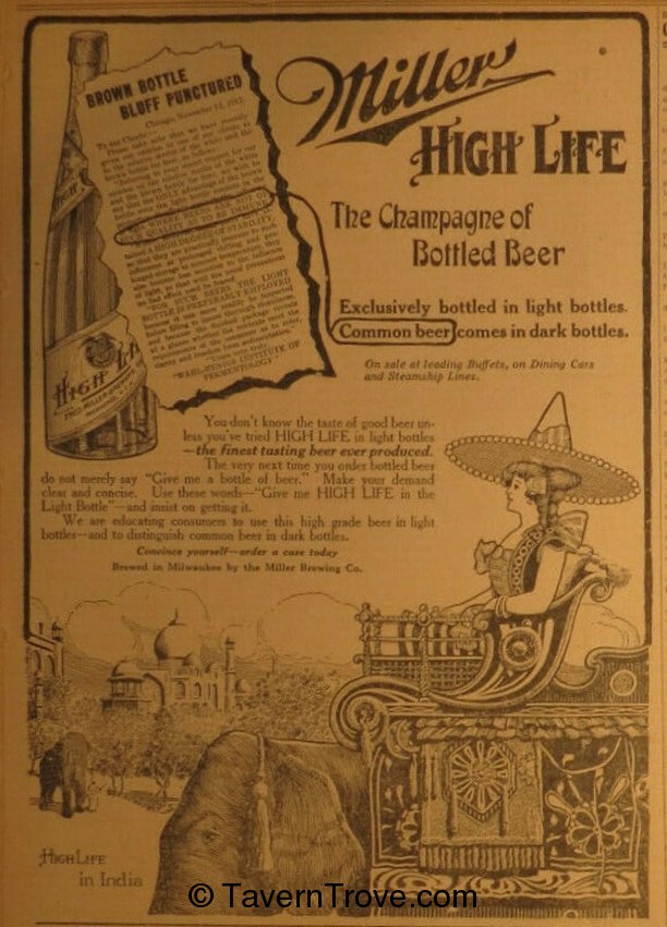 Miller High Life Beer