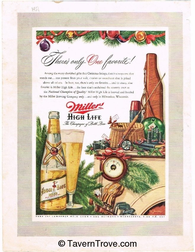 Miller High Life Beer