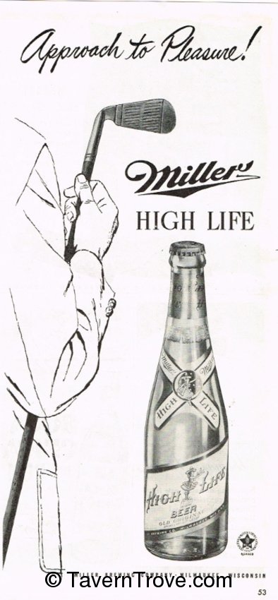 Miller High Life Beer