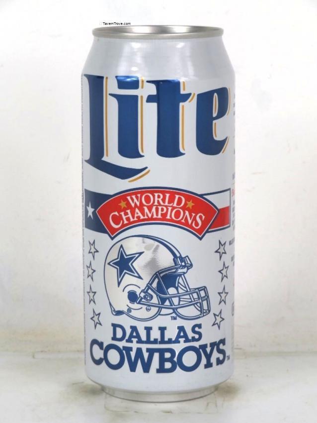 Miller Lite Beer Dallas Cowboys World Champions