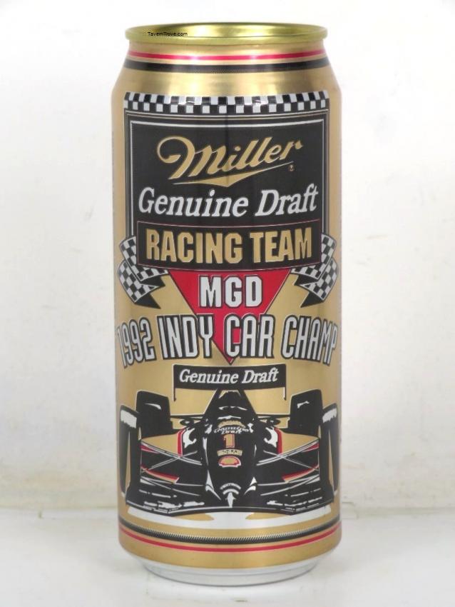 Miller Draft Beer 1992 Indy Car Champ