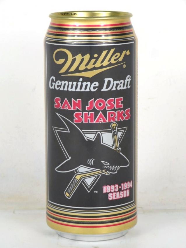 Miller Genuine Draft Beer San Jose Sharks Hockey