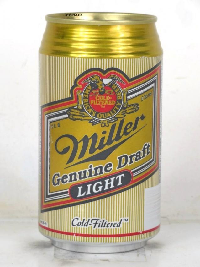 Miller Genuine Draft Light Beer V3 (test?)