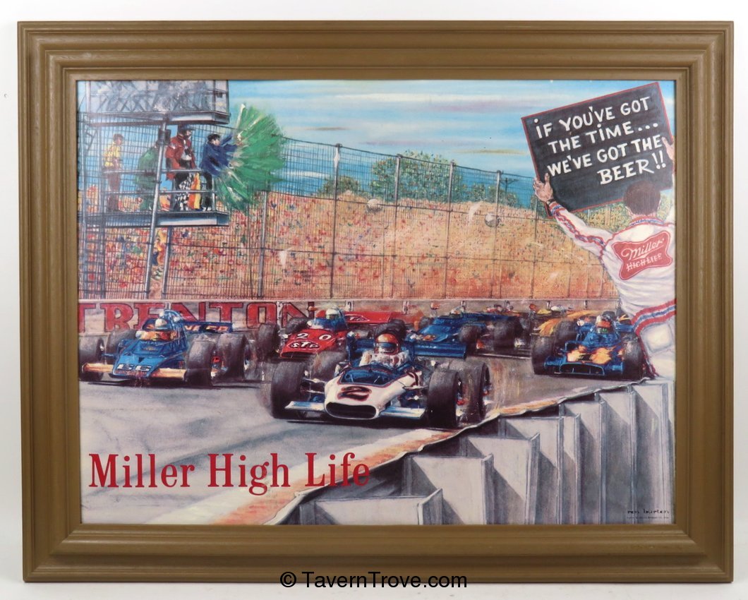 Miller High Life Beer Indy 500 Sign