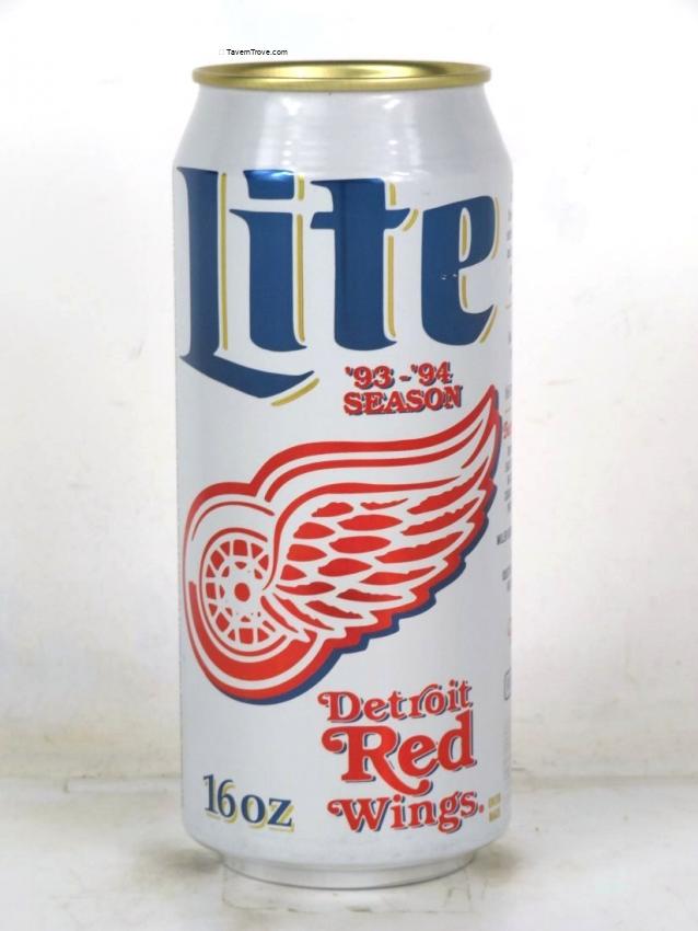 Miller Lite Beer Detroit Red Wings Hockey