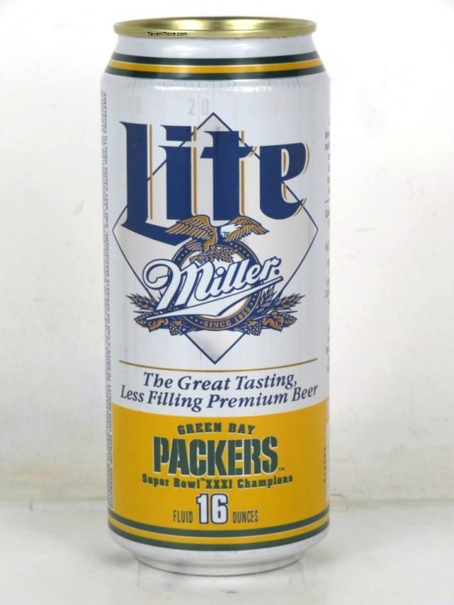 Miller Lite Beer Green Bay Packers Super Bowl XXXI