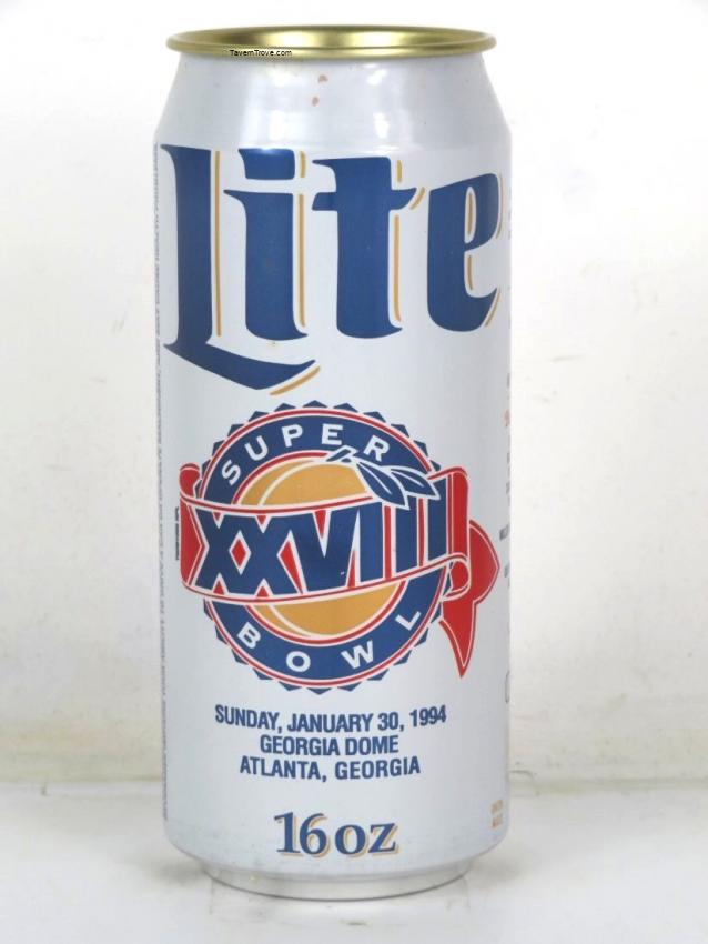 Miller Lite Beer Super Bowl XXVIII Football