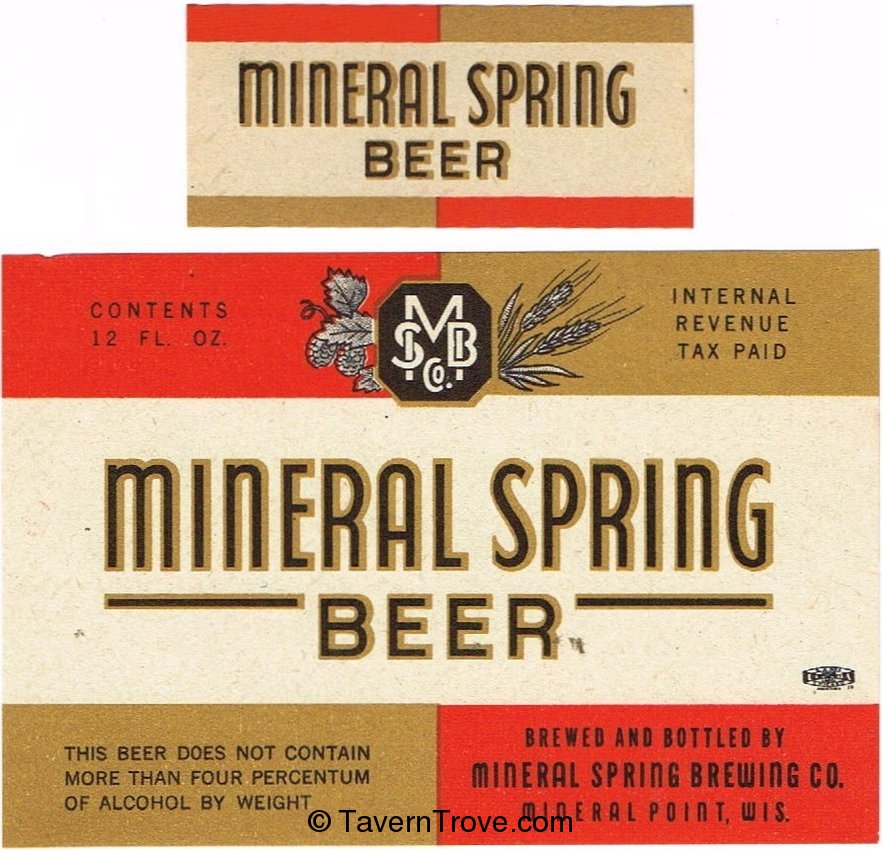 Mineral Spring Beer