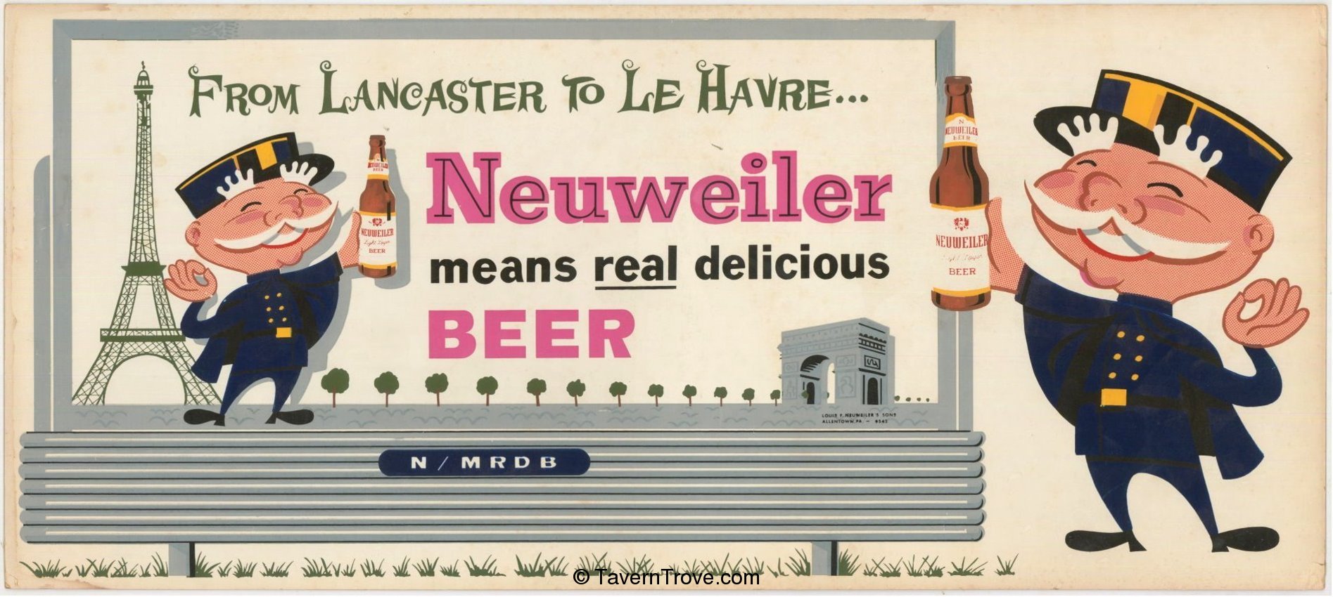 Neuweiler Beer Trolley Sign