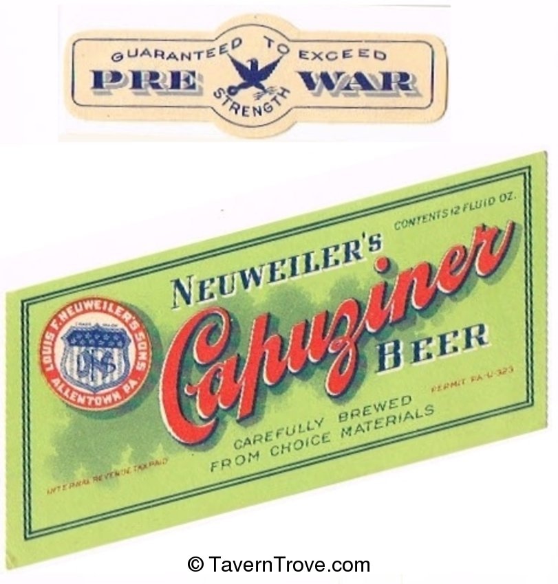 Neuweiler's Capuziner Beer