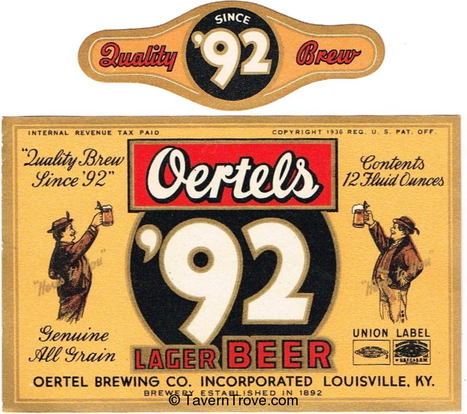 Oertel's '92 Lager Beer