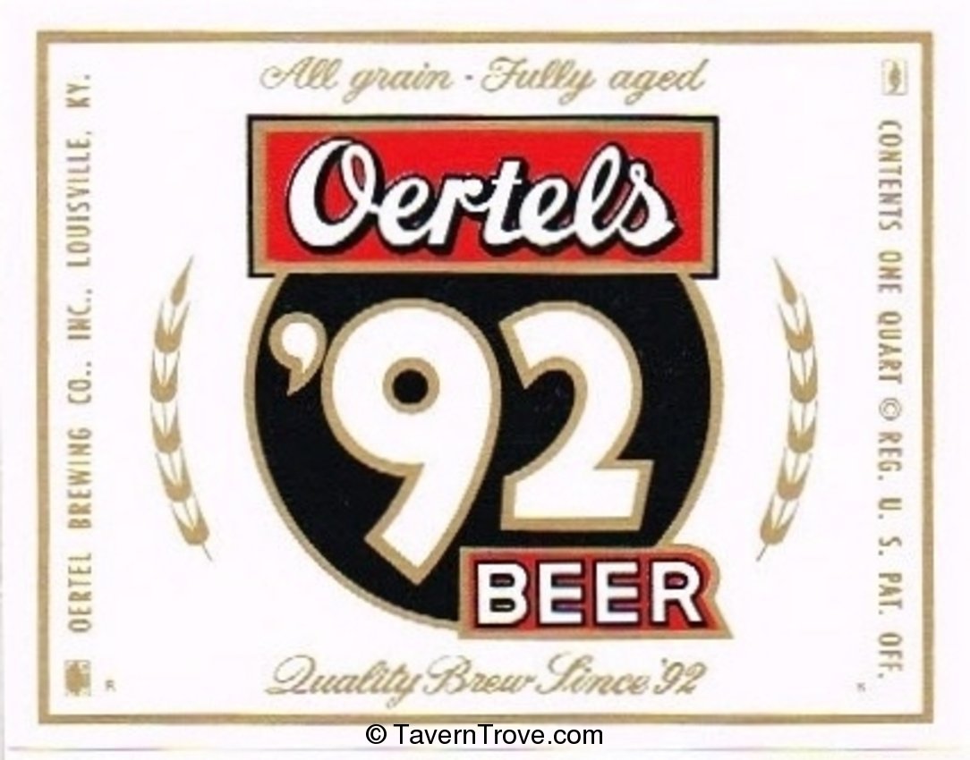 Oertels '92 Beer