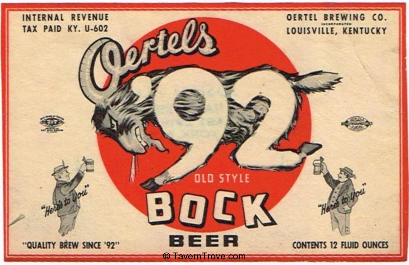 Oertels '92 Bock Beer