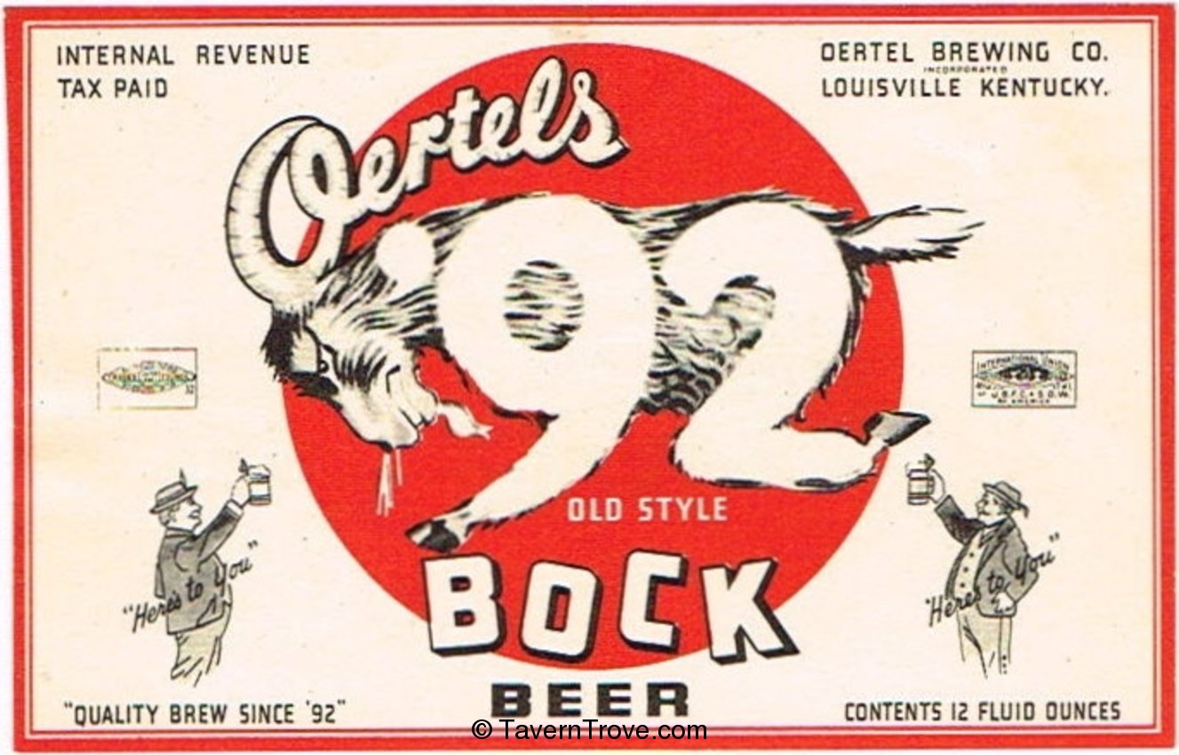 Oertels '92 Bock Beer