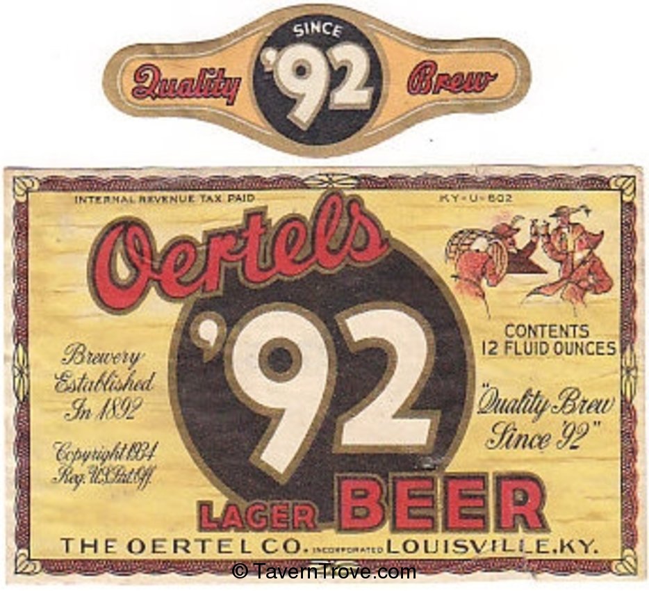 Oertels '92 Lager Beer