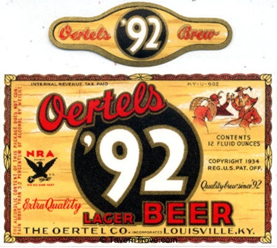 Oertels '92 Lager Beer