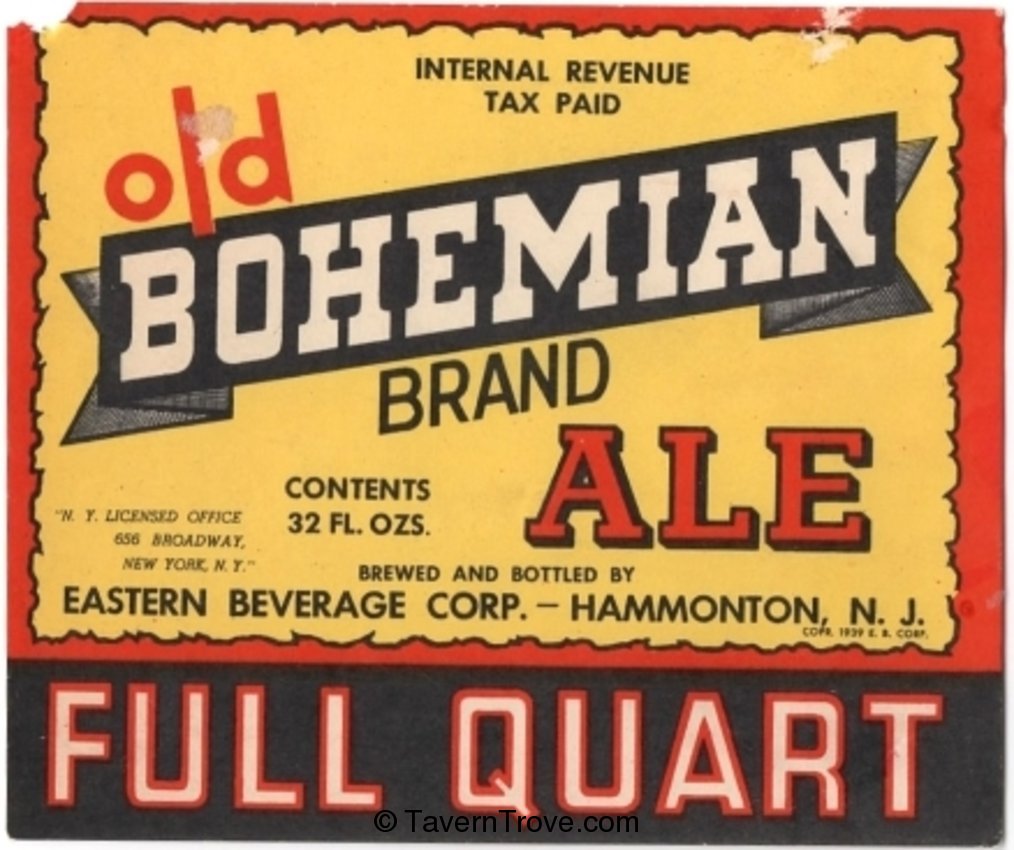 Old Bohemian Brand Ale