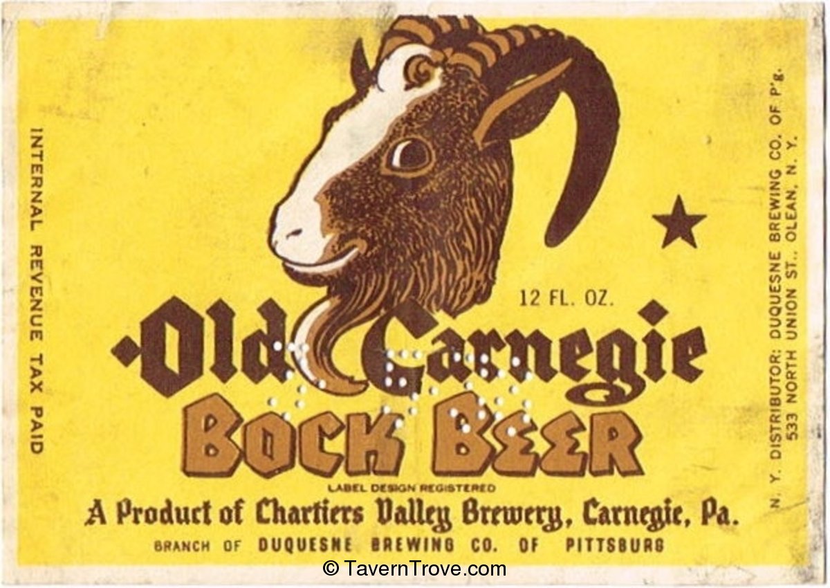 Old Carnegie Bock Beer