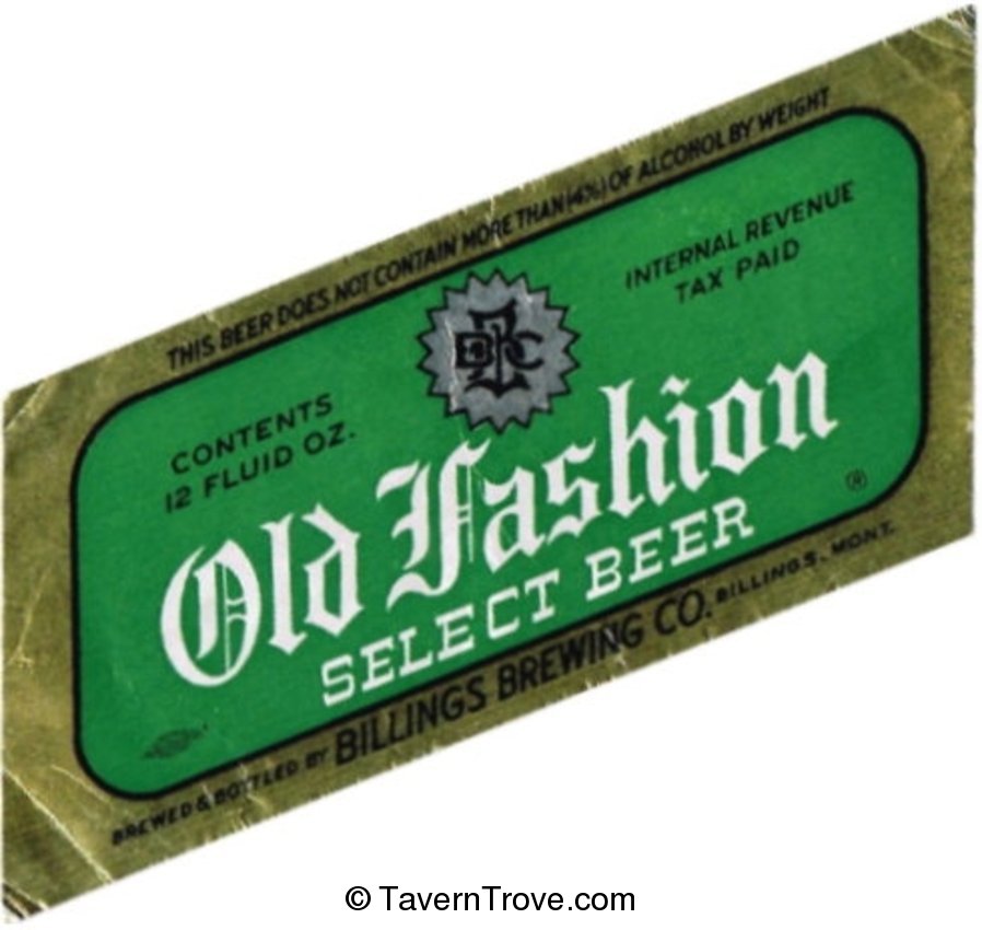 Old Fashion Select Beer