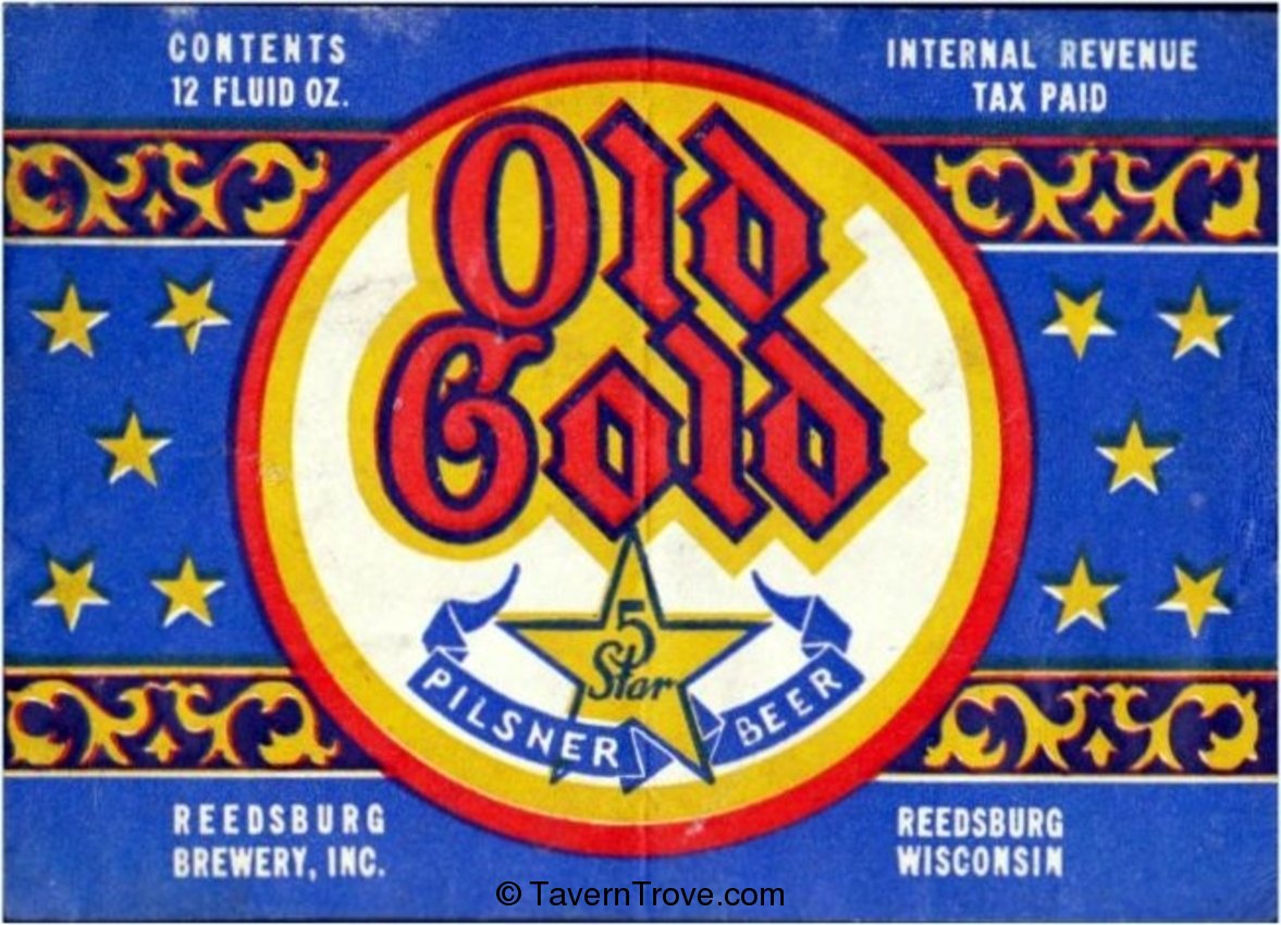 Old Gold 5 Star Pilsner Beer