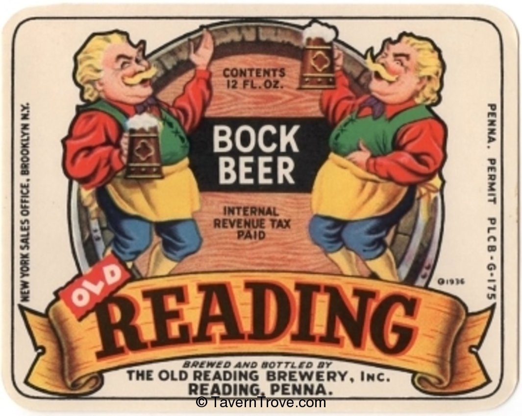 Old Reading Bock Beer 