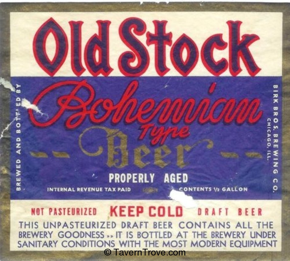 Old Stock Bohemian Beer