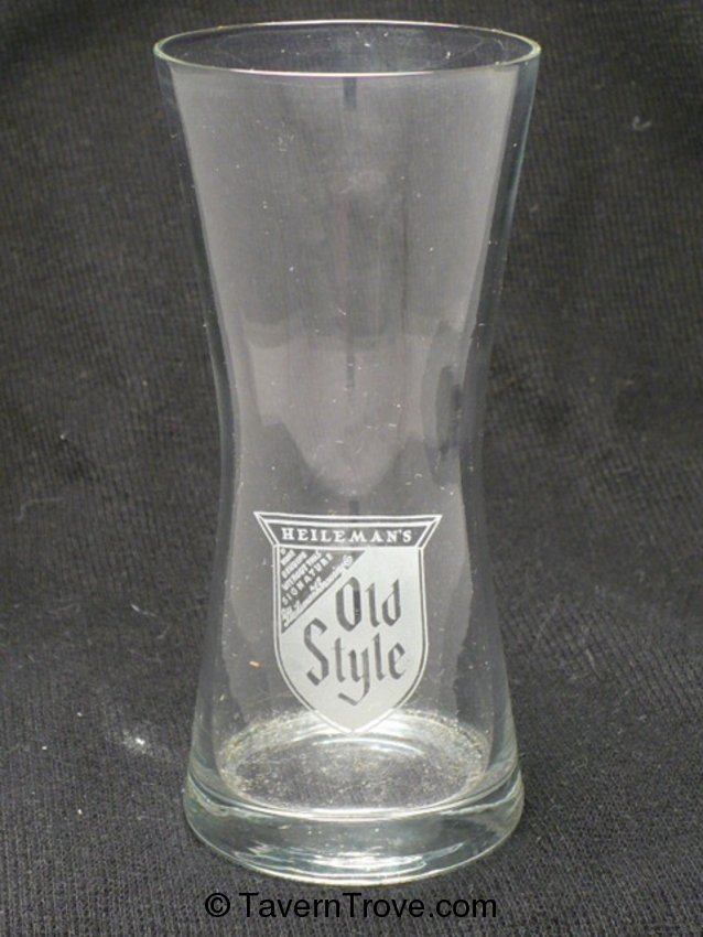 Item #61467 1950 Old Style Lager Beer Etched Glass