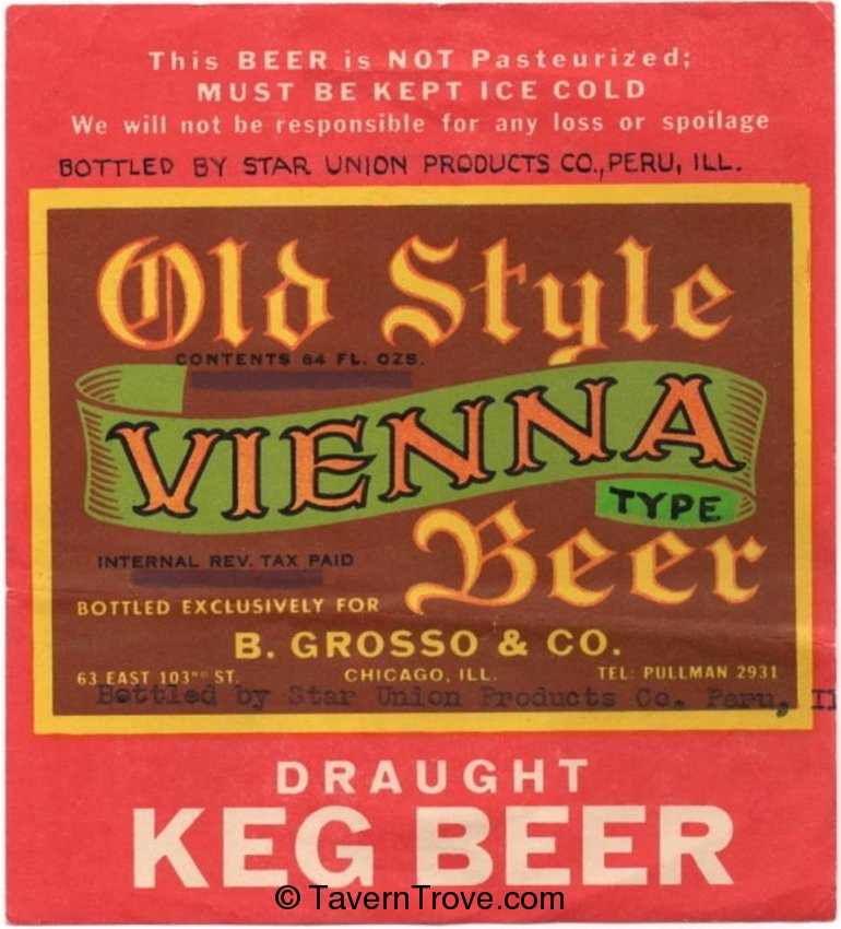 Item #23603 1936 Tornberg's Old Vienna Beer Label WS43-14