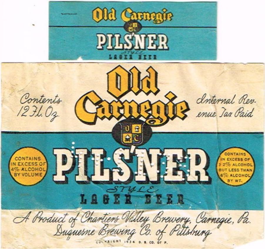 Old Carnegie Pilsner Beer