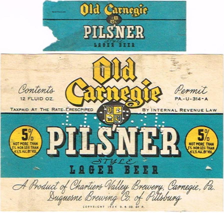 Old Carnegie Pilsner Beer