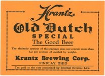 Old Dutch Special Beer