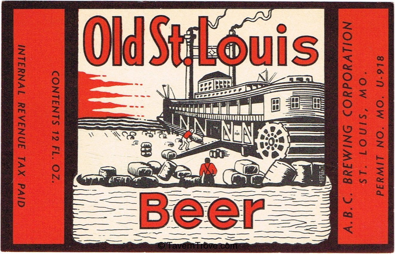 Item 94412 1939 Old St. Louis Beer Label CS12820