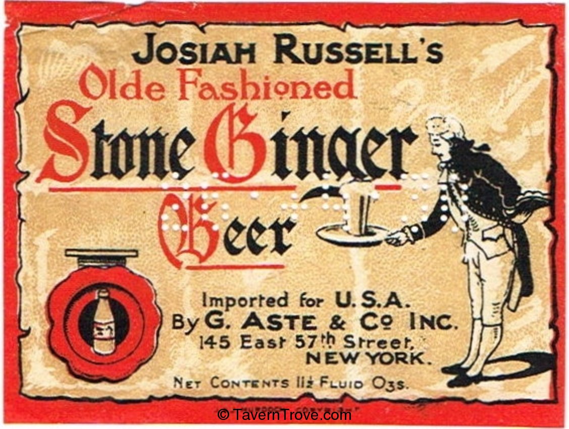 Olde Fashioned Stone Ginger Beer