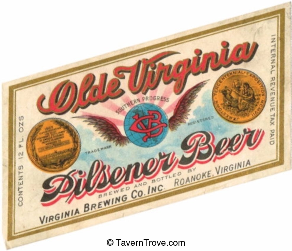 Olde Virginia Pilsener Beer