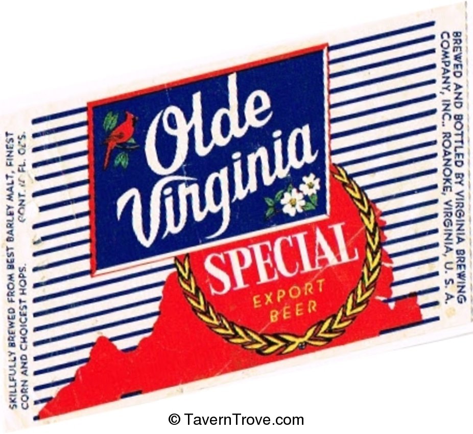 Olde Virginia Special Export Beer