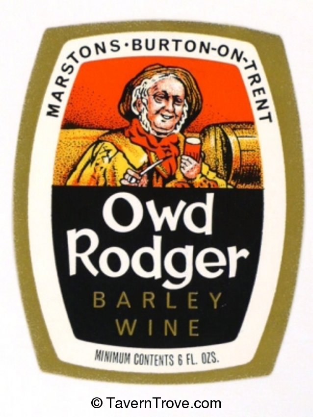 Item #58005 1965 Owd Rodger Barley Wine Label