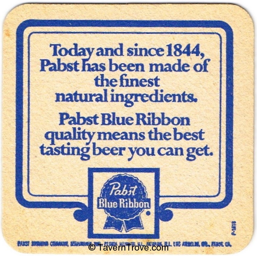 Pabst Blue Ribbon Beer