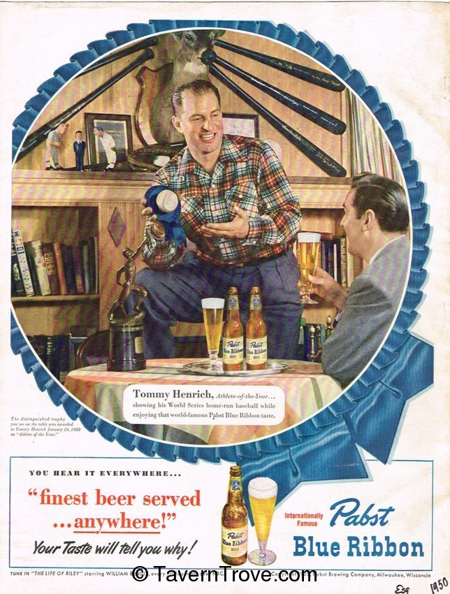 Pabst Blue Ribbon Beer Endorsement