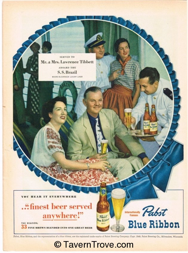 Pabst Blue Ribbon Beer Endorsement