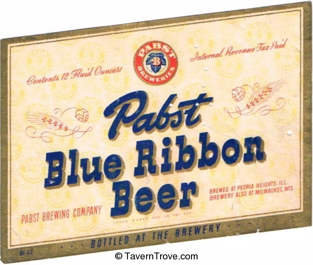 Pabst Blue Ribbon Beer