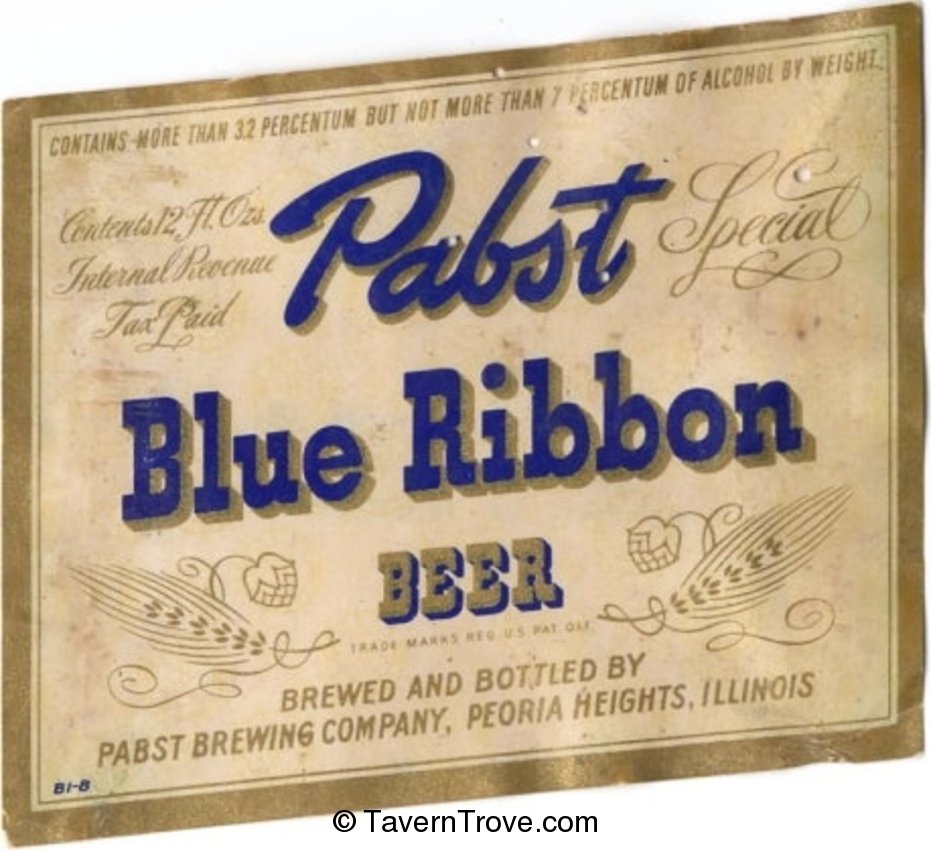 Pabst Blue Ribbon Beer