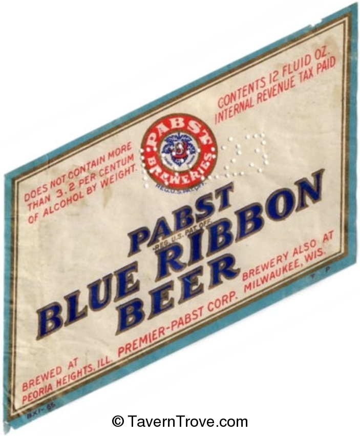 Pabst Blue Ribbon Beer