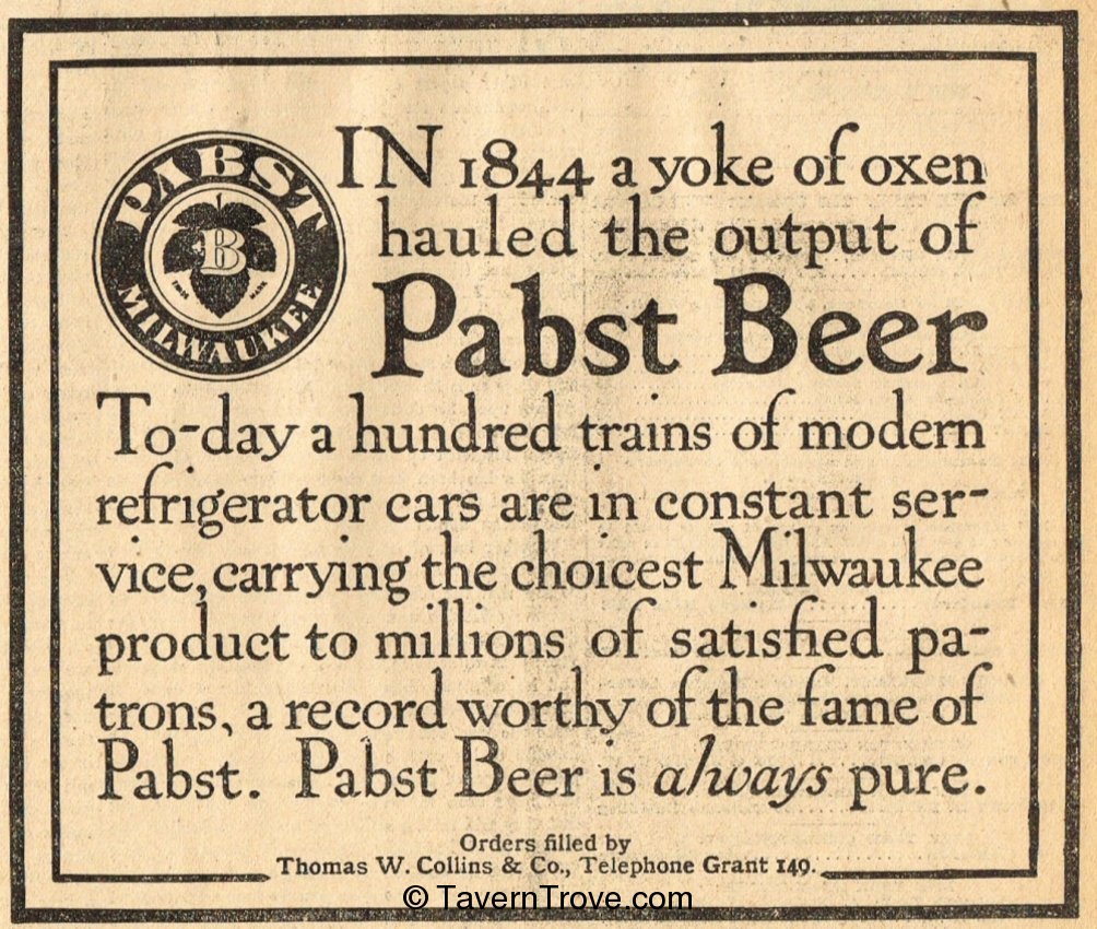 Pabst Blue Ribbon Beer