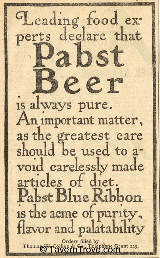 Pabst Blue Ribbon Beer