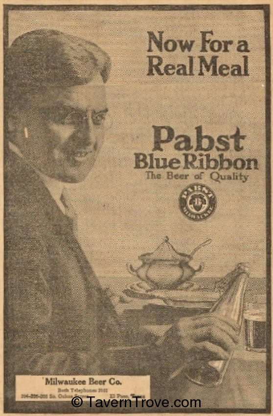 Pabst Blue Ribbon Beer