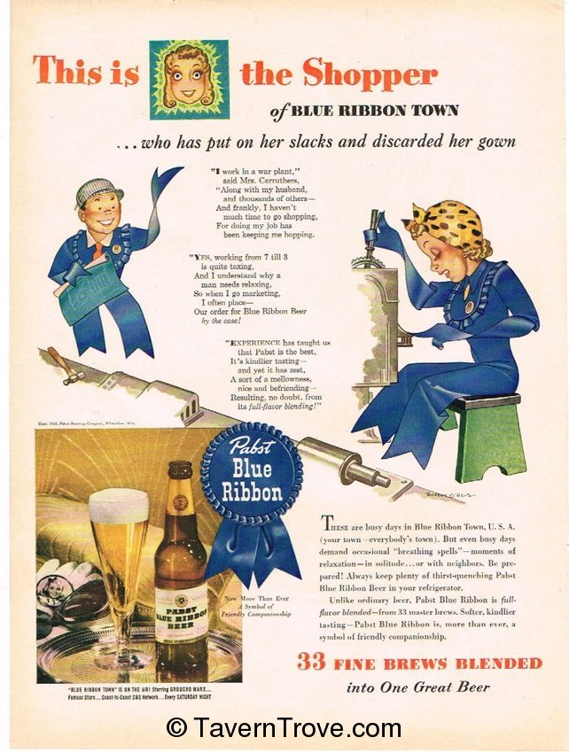 Pabst Blue Ribbon Beer