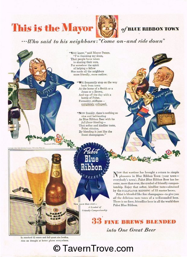 Pabst Blue Ribbon Beer