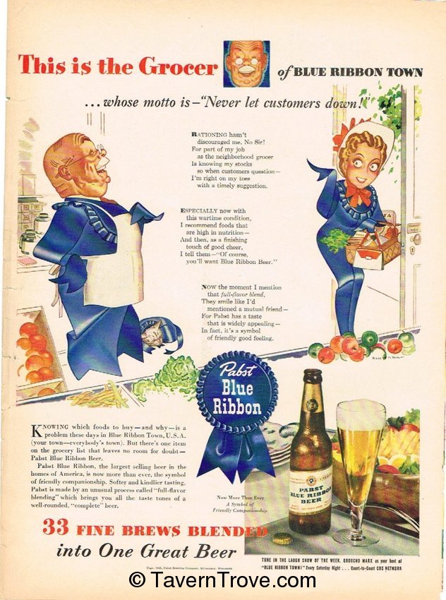 Pabst Blue Ribbon Beer